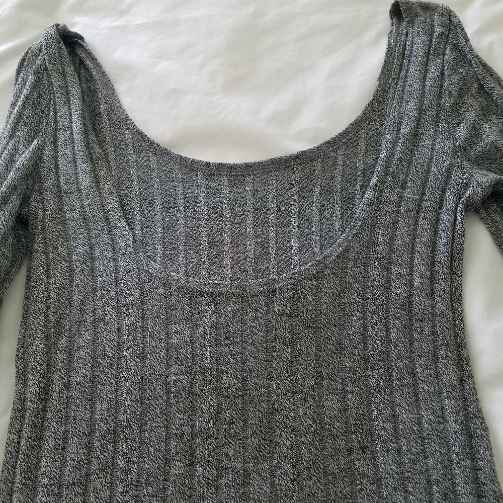 H.I.P. Long Sleeve Low Back Fitted Top